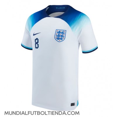Camiseta Inglaterra Jordan Henderson #8 Primera Equipación Replica Mundial 2022 mangas cortas